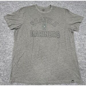 47 Brand Seattle Mariners MLB T-Shirt Mens XL Gray Heathered Graphic Tee Peru